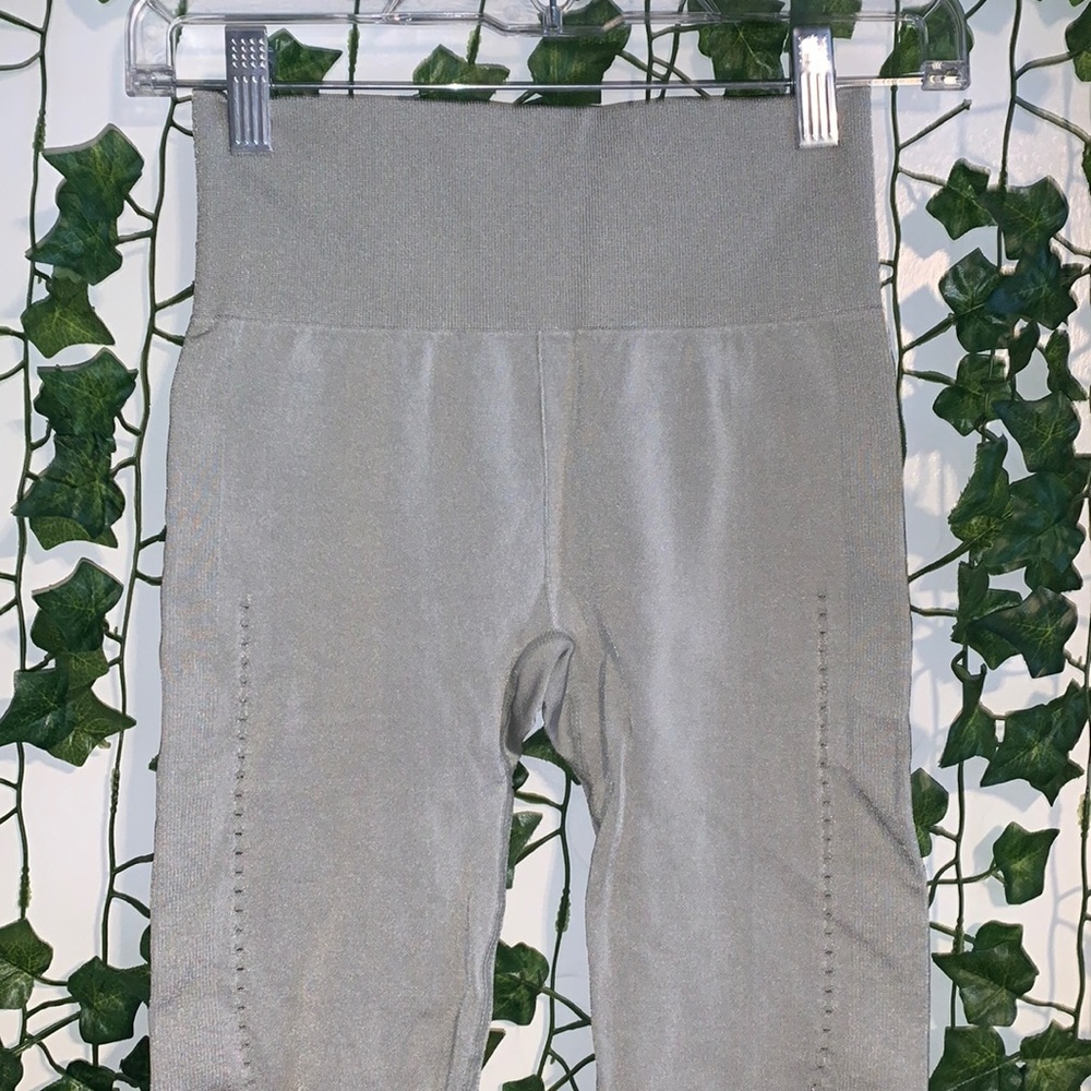 mint green/olive green/light green leggings